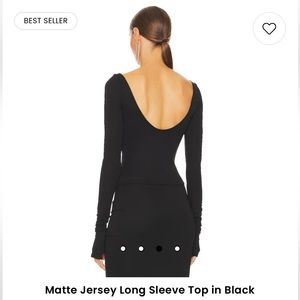 Matte Jersey Long Sleeve Top in Black
Helsa studio